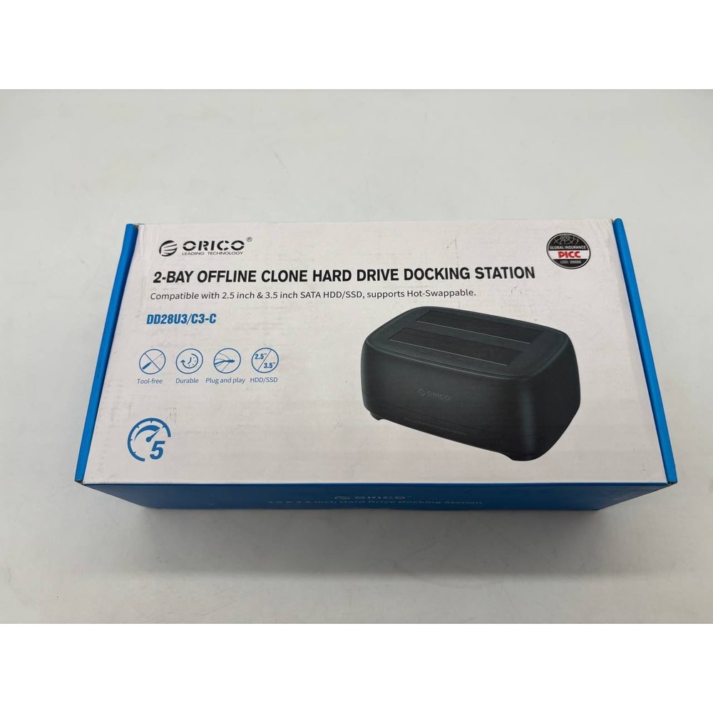 ORICO 2 Bay Offline Clone Hard Drive Docking Station 2.5 3.5 SATA HDD SSD